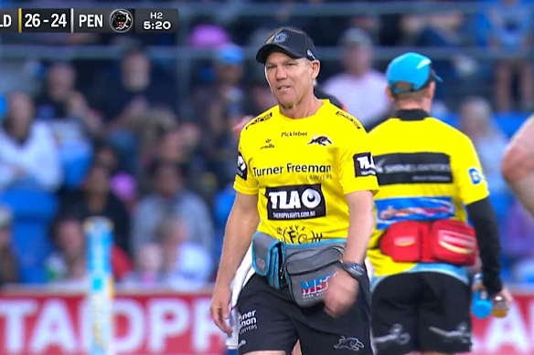 Panthers trainer Corey Bocking.