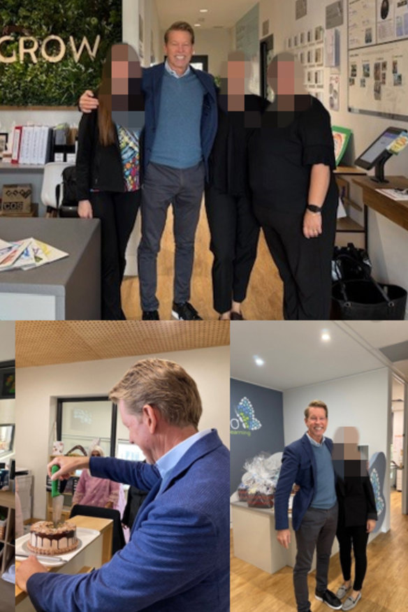 Affinity CEO Tim Hickey shared photos from his visit to Papilio Early Learning Essendon while Brown worked at the centre. 