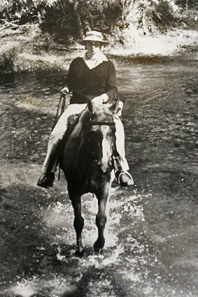 Tony Wright learned from his father to ride a stock horse and to wear a hat against the chance of a storm..