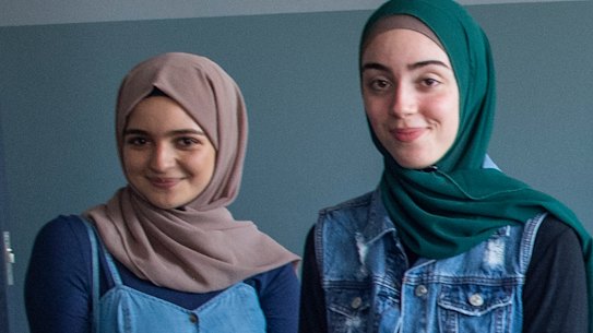 Al Faisal College's stars of HSC maths:  Aisha Duncan , Sadan Taher, Joanne Zreika, Head Maths teacher Mohamad Jamal, Muneeb Zafar, Haiwad Rashtia, Tabeeb Bin Mashiur, Safa Rashid, Ibrahim Shukri, Dania Al Rifai.  