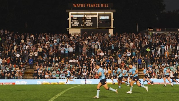 The Leichhardt Oval hill was packed for the Waratahs’ clash with the Crusaders a fortnight ago. 