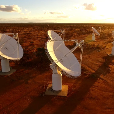 ASKAP, a pathfinder telescope for the Square Kilometre Array at the Murchison Radio astronomy Observatory – the site for the SKA1-Low telescope in Australia.