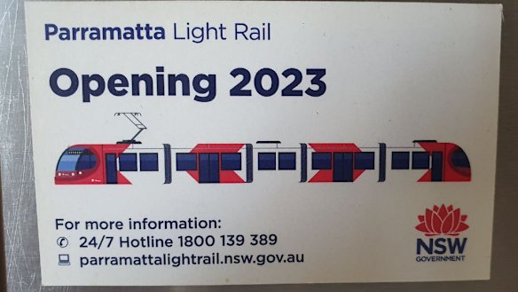 A fridge magnet delivered to residents early in the construction process. 