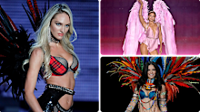 Candice Swanepoel, Gigi Hadid and Adriana Lima on the Victoria’s Secret Fashion Show runway through the years