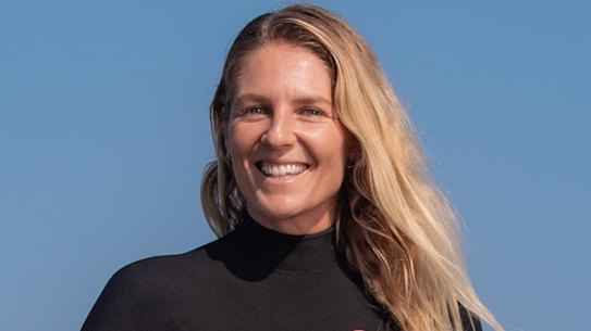 Former World Champion surfer Stephanie Gilmore at 13th Beach Barwon Heads, Victoria.