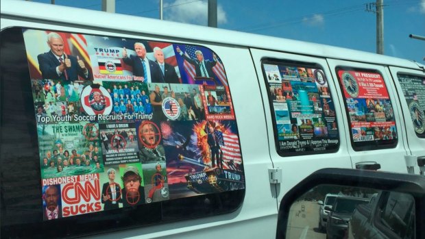 The van authorities believe Cesar Sayoc owned.