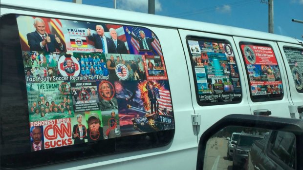 The van authorities believe Cesar Sayoc owned.