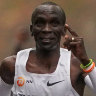'Like first man on moon': Kipchoge smashes two-hour marathon barrier