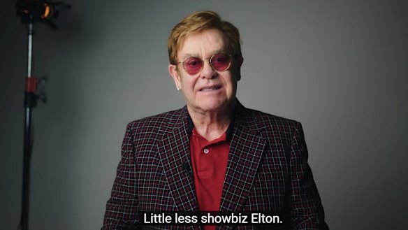 Elton John stars alongside Michael Caine in a new ad for the UK’s National Health Service. 