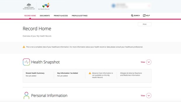 Most Australians are not using their My Health Records.