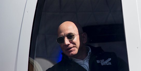 A National Enquirer editor reportedly started investigating after he saw a photo of Lauren Sanchez standing next to Bezos at a launch by Bezos' space exploration company, Blue Origin.