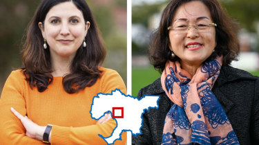 Labor’s candidate for Chisholm, Carina Garland, and the incumbent, Gladys Liu.
