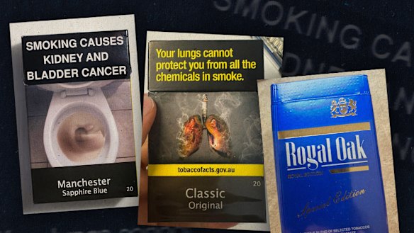 Counterfeit cigarettes being sold in Melbourne.