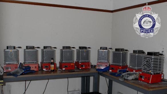 Electric kilns that were used to melt down gold bullion and turn it into scrap gold as part of a $41 million gold scam.