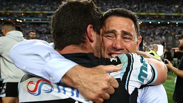 Shane Flanagan led the Sharks to their first NRL title after some tough years at the club.