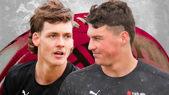 Great mates Blake Howes and Finn Callaghan could find themselves drafted together to the same team.