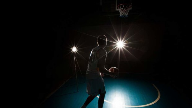 A row of lights went out at Belconnen Basketball Stadium.