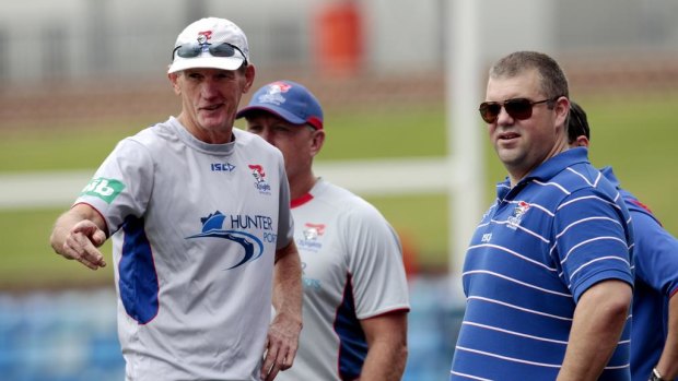 The "Bennett rule": Wayne Bennett's $1 million deal with Newcastle and Nathan Tinkler (right) changed the game for coaches.