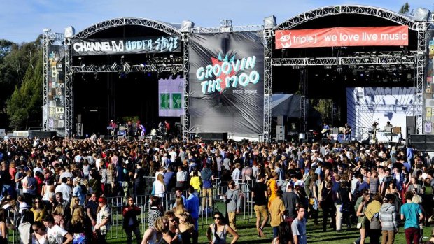 There are doubts pill testing will go ahead at Groovin The Moo at the University of Canberra on April 29. 