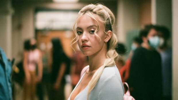 Sydney Sweeney as mixed up high school student, Cassie Howard in Euphoria.