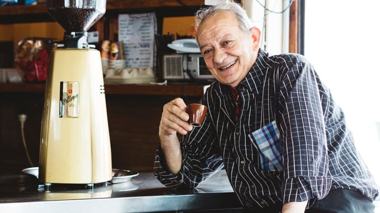 Master host Sisto Malaspina at Pellegrini's.