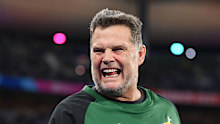 Rassie Erasmus at Stade de France.