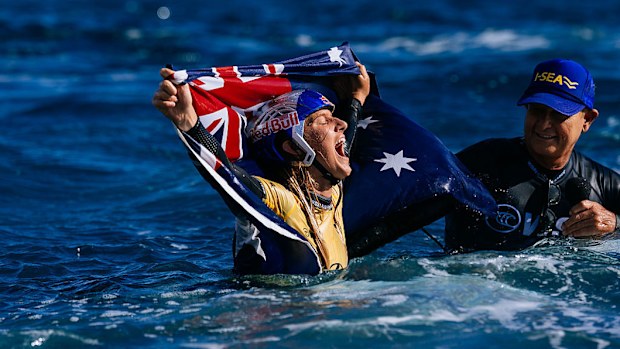 Molly Picklum took a commanding win for the World Title in Fiji. 