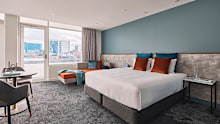 The room was huge and had an extremely comfortable bed.