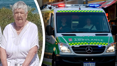 Georgina Wild, 80, died of a suspected heart attack while waiting for St John Ambulance in Perth. Picture: Supplied