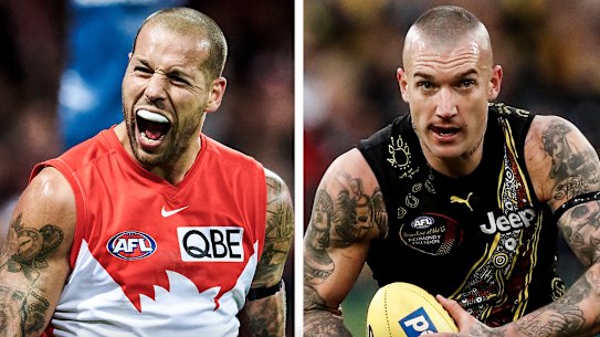 ance Franklin and Dustin Martin