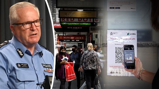 WA Police Commissioner Chris Dawson defended police accessing SafeWA data while investigating the shooting of bikie boss Nick Martin earlier this year.