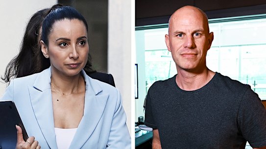 Journalist Antoinette Lattouf; and former ABC chief content officer Chris Oliver-Taylor.
