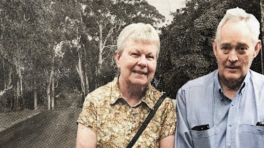 Ian Wilkinson (right) with his late wife Heather.