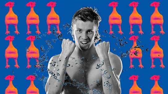 Matt Temple is a fan of chickens ... in and out of the pool