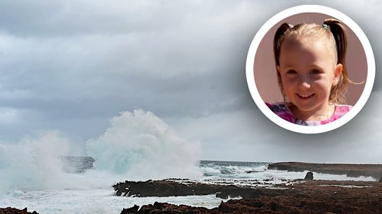 Missing girl bad weather Carnarvon Western Australia Blowholes campsite.