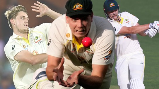 Australian cricket all-rounder Cameron Green: Bowler, fieldsman and batter.