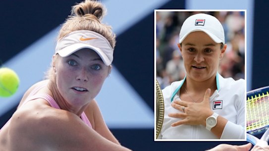 Olivia Gadecki and Ashleigh Barty.