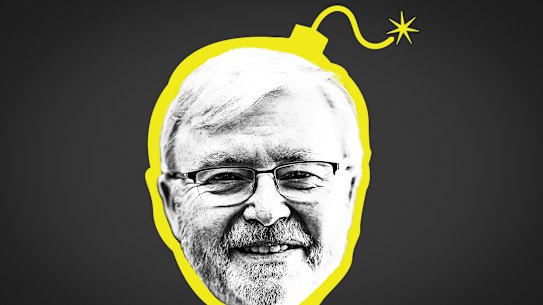 Ambassador to Washington Kevin Rudd has previously called Donald Trump “the most destructive president in history”.