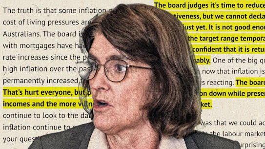 Reserve Bank governor Michele Bullock. 