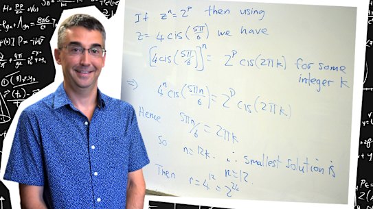 Professor Michael Giudici, from the University of Western Australia’s school of physics, maths and computing, explains one of the maths specialist WACE exam questions.