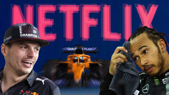 Max Verstappen, Lewis Hamilton and Daniel Ricciardo in the McLaren.