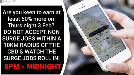 Uber index Perth WAtoday rideshare surge