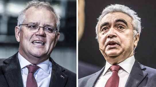 Scott Morrison and Fatih Birol.