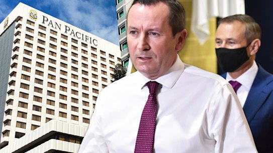 WA Premier Mark McGowan and Health Minister Roger Cook. 