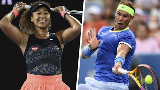 Naomi Osaka and Rafael Nadal