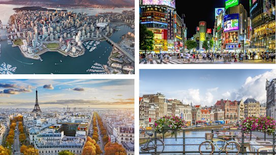 International cities homepage image