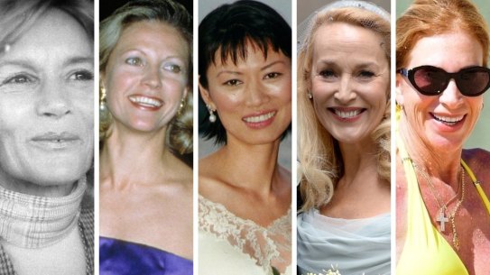 Composite - 
Patricia Maeder (nee Booker)
bjc981116.001.004.jpg GEN NEWS Pic Supplied. to Age, SMH and AFR. Patricia Maeder, first wife of Rupert Murdoch, who died in Adelaide last week.

Pic Supplied to Age, SMH and AFR. Patricia Maeder (nee Booker), first wife of Rupert Murdoch, who died in Adelaide last week.

Rupert Murdoch and Anna Murdoch Mann
NEW YORK - CIRCA 1989: Rupert Murdoch and wife Anna Murdoch Mann circa 1989 in New York City. (Photo by PL Gould/Images/Getty Images)
News Corp. chairman Rupert Murdoch and television executive Wendi Deng pose aboard his yacht during their marriage voyage in New York Harbor, Friday, June 25, 1999. Eighty-two guests attended the private ceremony Friday evening aboard ″⁣Morning Glory,″⁣ which left from Chelsea Piers as a string ensemble played Mozart. The couple were married by state Supreme Court Justice Jacqueline Silbermann. (AP Photo/Grace Studio, Tom Rollo)
Rupert Murdoch and Jerry Hall leaving their Wedding Blessing at St Brides Church, Fleet St, London. Credit PA
*PREMIUM-EXCLUSIVE* The Australian-American business magnate Rupert Murdoch laps up the hot Caribbean sunshine with his scantily-clad mystery woman and billionaire pal Anthony Bamford out on the beaches of Barbados.
AU_2547284 - BRIDGETOWN, BARBADOS - BGUK_2546511 - *PREMIUM-EXCLUSIVE* The Australian-American business magnate Rupert Murdoch laps up the hot Caribbean sunshine as he chills out on the beaches of Barbados. Cooling off from the blazing heat, 91-year-old Rupert made his way for a dip in the warm blue sea, making a splash with his scantily-clad Ann-Lesley Smith, 66, who is a one-time chaplain and widow of famous country music singer Chester Smith. It would seem the billionaires are out in force as the British billionaire, the chairman of JCB, Anthony Bamford was also spotted as he went shirtless out on the golden sandy beach as the gang thoroughly enjoyed their West Indian getaway. PICS TAKEN: 12/01/2023 Pictured: Rupert Murdoch BACKGRID Australia 14 JANUARY 2023

BYLINE MUST READ:  Backgrid

** PURCHASED FOR AFR USE ONLY **
