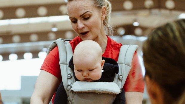 ‘Why do you have to choose?’: New mum Screen has baby along for NBA camp