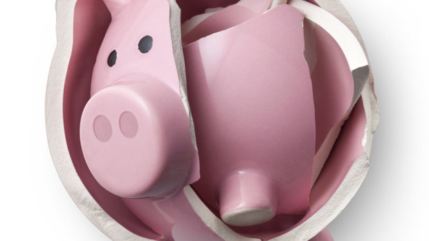 Australians have been dipping into their piggy banks just to make ends meet