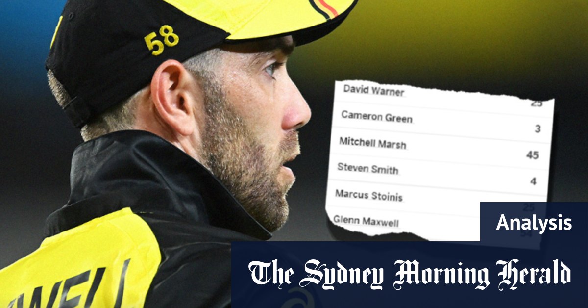 T20 cricket World Cup 2022: Australia's demise by the numbers - Vimarsana News